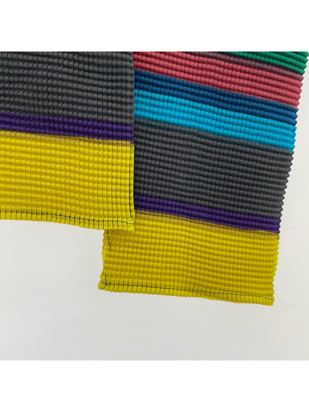 ISSEY MIYAKE Pleated Striped High Neck Pullover