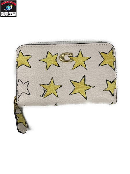 コンパクトウォレット COACH エッセンシャル スモール ジップ カードケース・スター[値下]