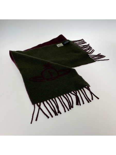 Vivienne Westwood ソノ他 オーブ マフラー バーガンディ