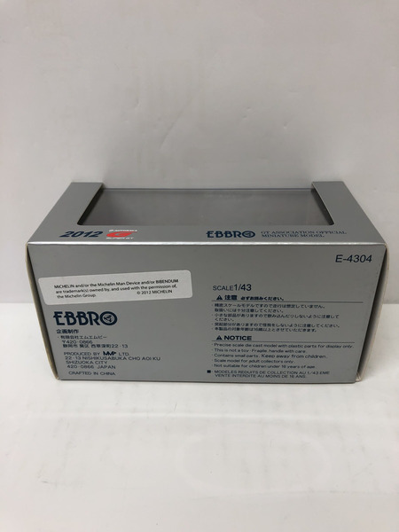 1/43 EBBRO SUPER GT500 2012 No.1 S Road REITO MOLA GT-R Cham[値下]
