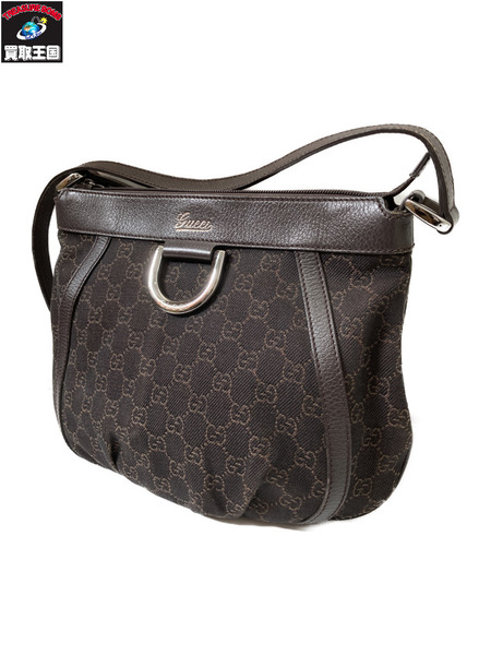 GUCCI アビーライン GGキャンバスショルダーバッグ 茶