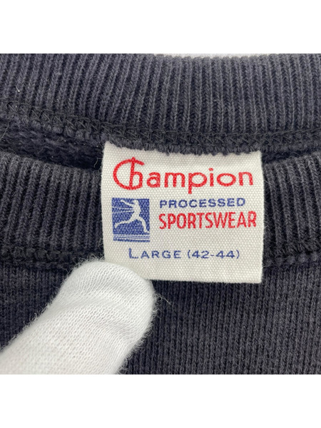 Champion スウェット・トレーナー ランタグ復刻 ROCHESTER 刺繍 黒