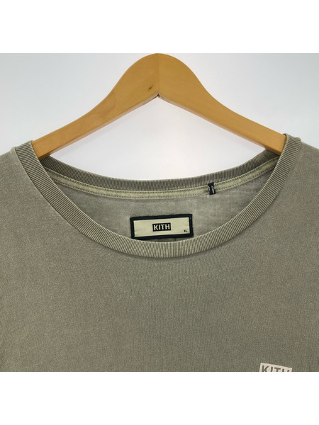 KITH ワンポイントロゴTee グレー