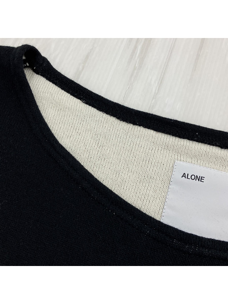 21AW ALONE エルボーパッチ パイル スウェット SIZE 2 予約販売7月下旬～8月中旬入荷】エルボーパッチ スウェット