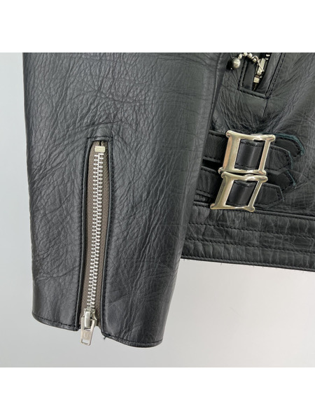 UNDERCOVER 15SS LEATHER RIDERS JACKET ライダースジャケット 1 ブラック