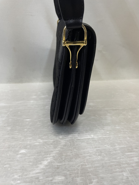 CELINE 馬車金具 Cサルキー キャンバスワンショルダーバッグ ブラック