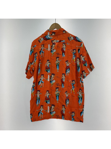 Aloha Blossom/HULA GIRL/アロハシャツ/ORN[値下]