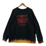 HYSTERIC GLAMOUR スウェット・トレーナー FLARE WOMAN オーバーサイズスウェット F