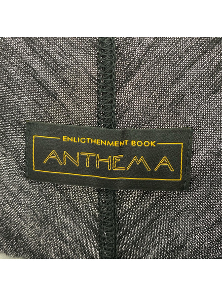 ANTHEM A LINKING PATTERN WASHABLE WOOL JERSEY ニットソー 0 ブラック