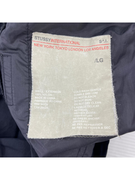 OLD STUSSY INTERNATIONAL S/Sシャツ 黒 (L)