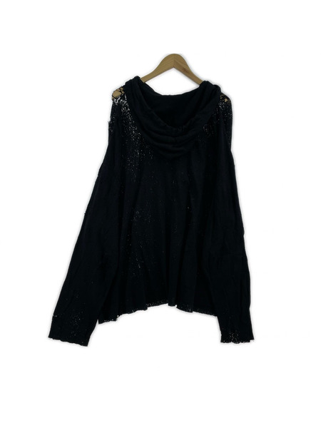 1017 ALYX 9SM パーカー 23AW ダメージパーカー L ブラック