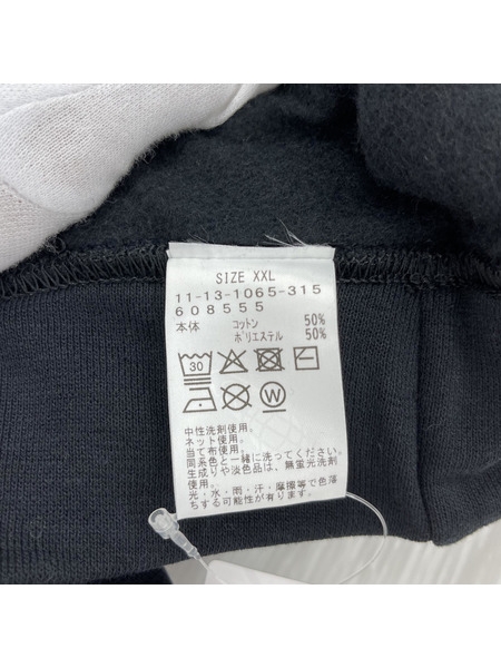 BEAMS×paperboy tokyo オープン記念 プリントスウェット 黒 XXL ブラック