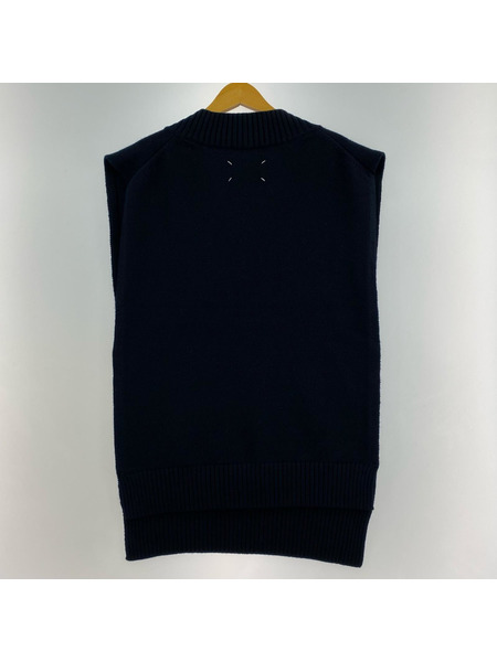 MAISON MARGIELA ⑩ ニット・セーター Vネック ベスト (M) S50TH0055 S17983