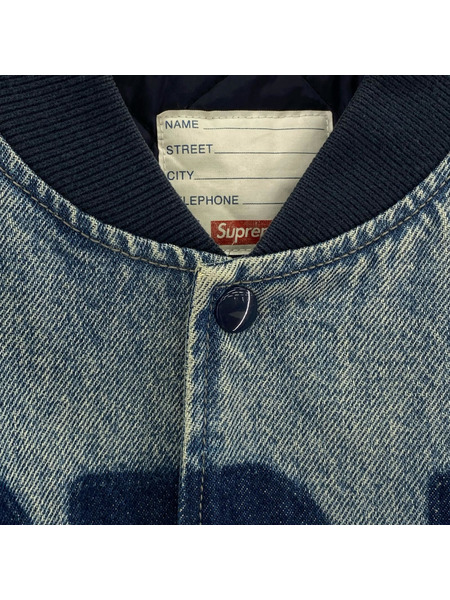 Supreme ジャケット Washed Knockout Denim Varsity Jacket