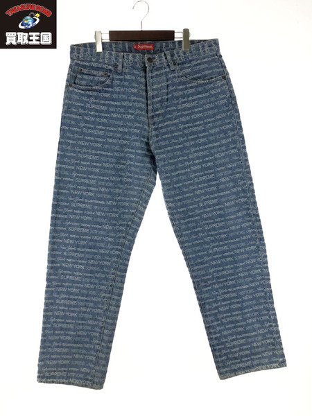 Supreme 22AW multi type jacquard regular jeans (w36以上)[値下]