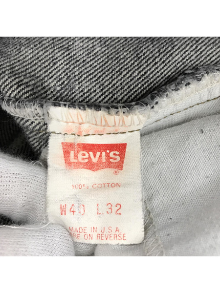 Levi's デニム・ジーンズ 先染517 ブラックデニムパンツ (40)