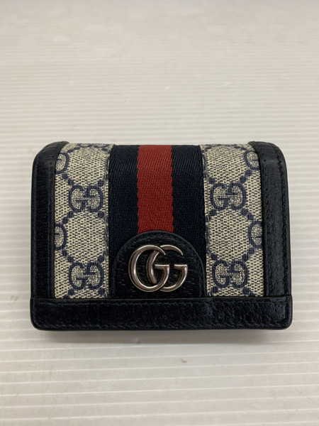 コンパクトウォレット GUCCI オフィディア GGスプリーム 二つ折り財布[値下]