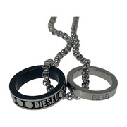 DIESEL ネックレス ダブルリング