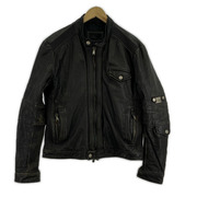 OLD・VINTAGE レザージャケット VERA PELLE DAGGS ギャザーレザージャケット 黒