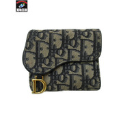 Dior オブリーク サドル Wホック財布 青