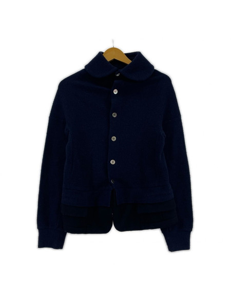 tricot COMME des GARCONS ジャケット ラウンドカラー フェイクレイヤードジャケット