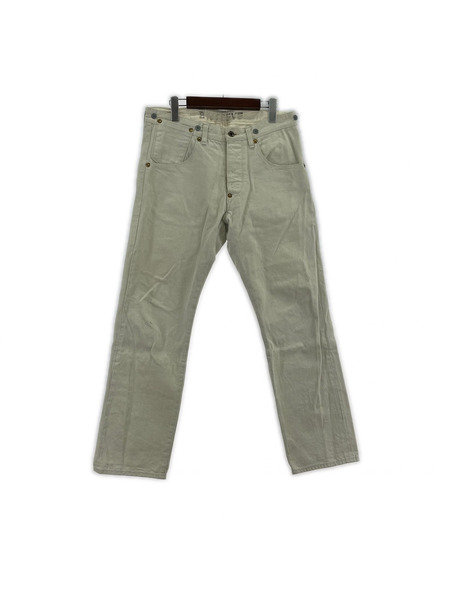 . デニム・ジーンズ GYPSY&SONS GN08 ボタンフライ シンチバック 白