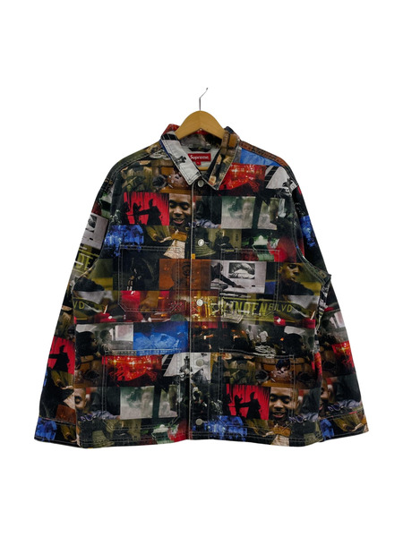 Supreme 21AW Nas and DMX Collage Denim Chore Coat デニムチョアコート