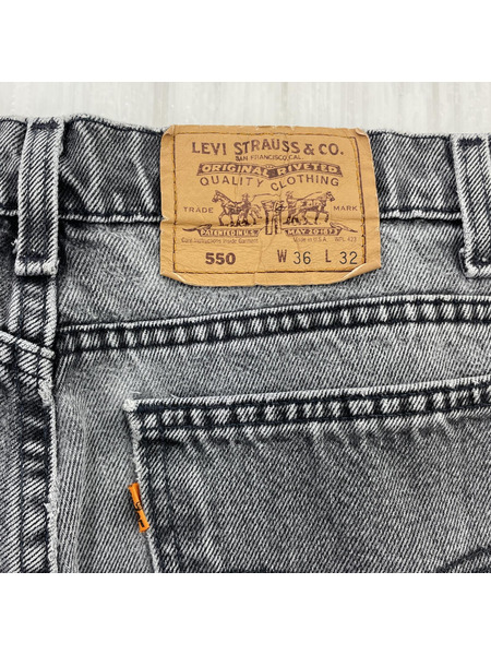Levi's デニム・ジーンズ 90s 550 ブラックデニム W36