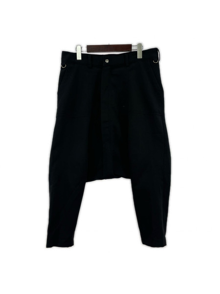 CYbER dYNE 裾ジップ サルエルパンツ 黒 (W35)