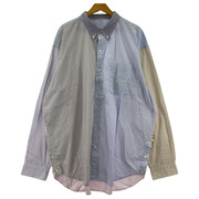 SSZ 25SS COLOR BLOCK SHIRTS クレイジーストライプシャツXL 11-11-1209-139