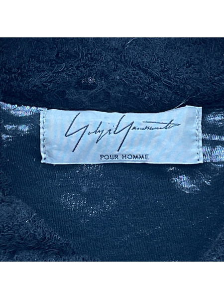 Yohji Yamamoto ソノ他 13AW クラッシュ加工 ロングカーディガン (3)