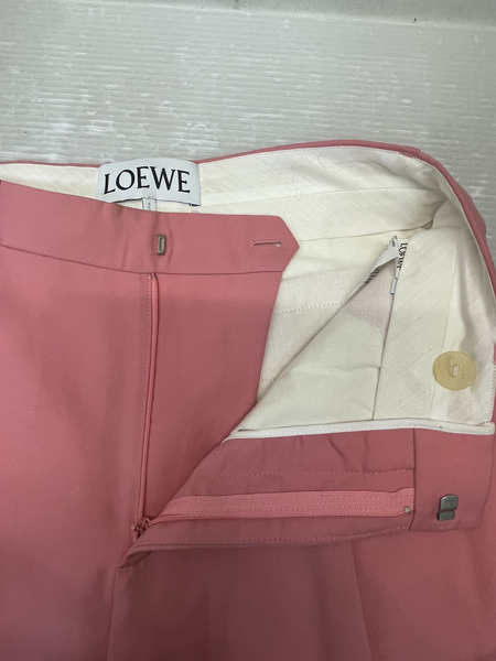 LOEWE 2タック ワイドスラックス 44 ピンク[値下]