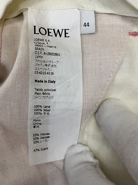 LOEWE 2タック ワイドスラックス 44 ピンク[値下]