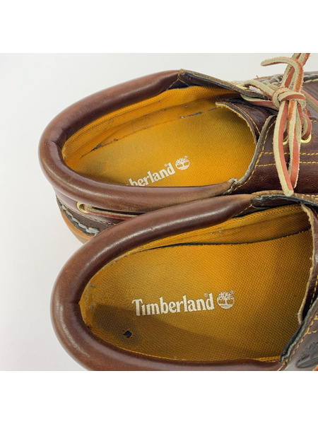 Timberland シューズ 3eye デッキシューズ ブラウン