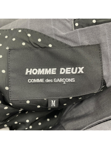 COMME des GARCONS HOMME DEUX モヘア混テーラードジャケット M グレー
