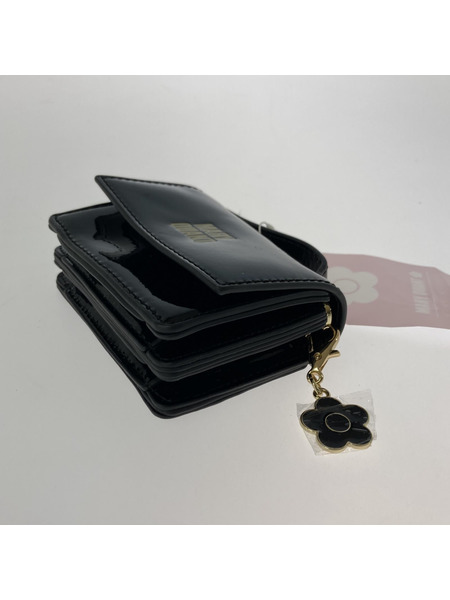MARY QUANT 小銭入レ・コインケース ×MERCURYDUO デイジーチャーム ミニウォレット BLK