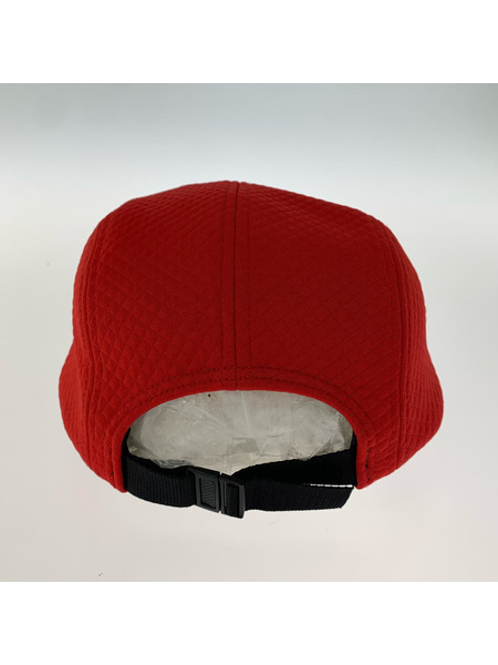 Supreme キャップ JACQUARD QUILT CAMP CAP RED
