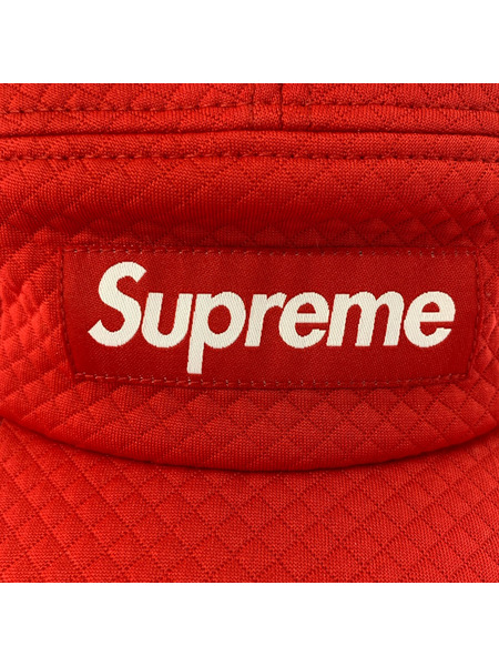 Supreme キャップ JACQUARD QUILT CAMP CAP RED