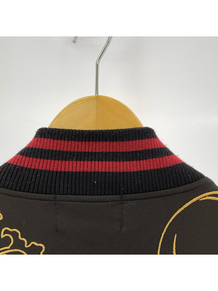 錦 BRAND×EVANGELION エヴァンゲリオン 流水アスカ 刺繍スカジャン XL ブラック