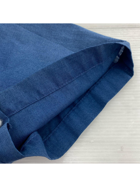 OLD・VINTAGE 半袖シャツ HILTON 刺繍ボーリングシャツ NVY (XL)