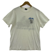STUSSY 半袖Tシャツ・カットソー 80s ハーレープリントS/Sカットソー 白