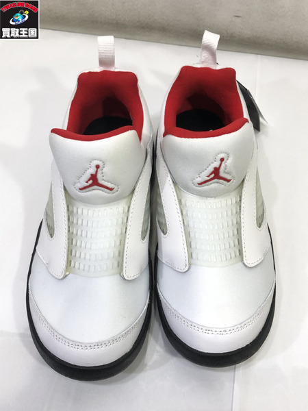 NIKE/Jordan 5 Retro Little Flex White Black University Red/ck1227-100/21.5cm[値下]