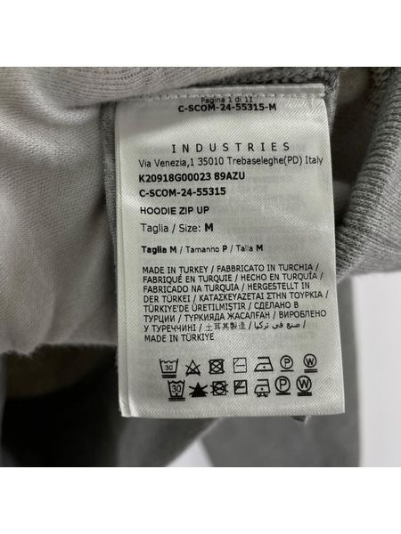 MONCLER パーカー logo-patch half-zip hoodie(M)