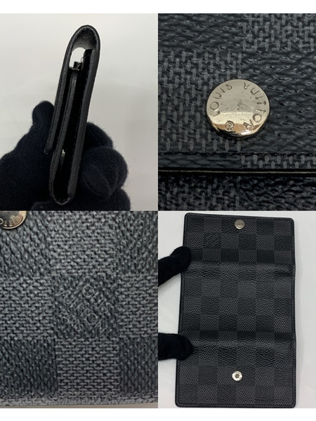 LV ダミエ・グラフィット ミュルティクレ6 N62662 開封品 ルイ ヴィトン 6連 キーケース 鍵 6本