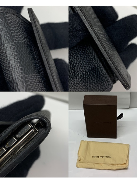 LV ダミエ・グラフィット ミュルティクレ6 N62662 開封品 ルイ ヴィトン 6連 キーケース 鍵 6本