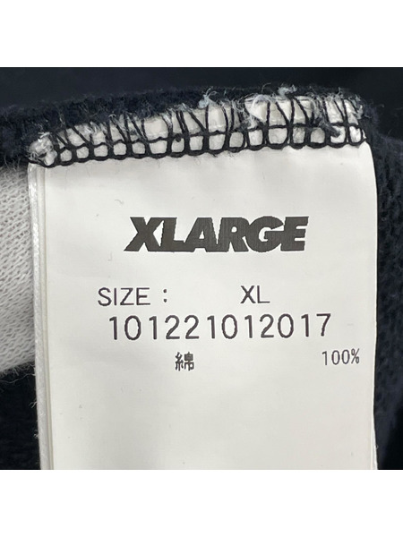 XLARGE スウェット・トレーナー 22SS CROWN HALF ZIP SWEAT XL BLK