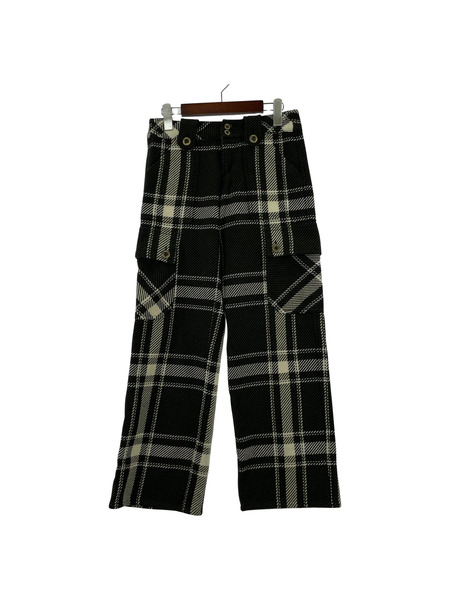 DOLCE&GABBANA パンツ チェックウールカーゴパンツ 38