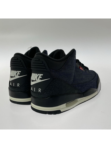 NIKE スニーカー ×Levi's AJ3 IDG&BLK&WHT 28cm