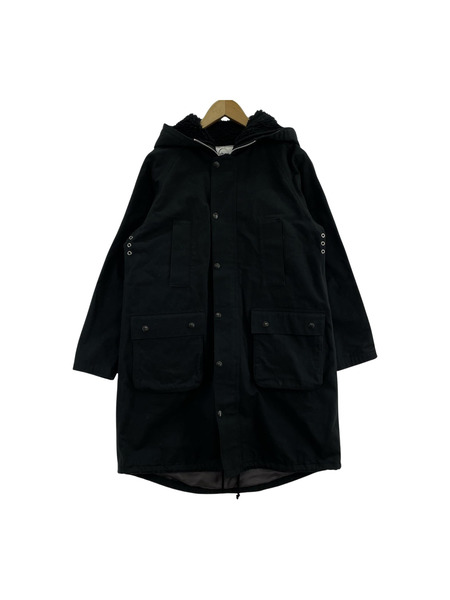 Barbour×BEAMS BOY ボアライナー モッズコート 黒 (8) < NULL >｜商品 