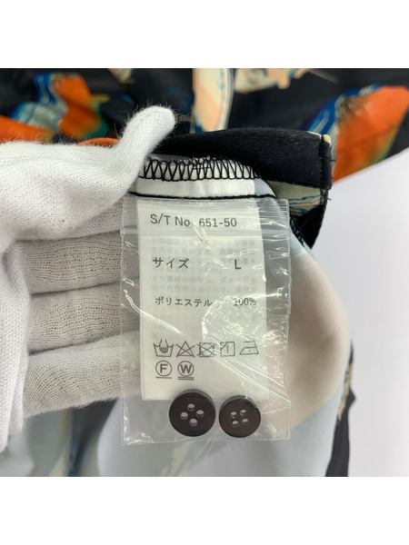 半袖シャツ ROCKETS/総柄アロハシャツ